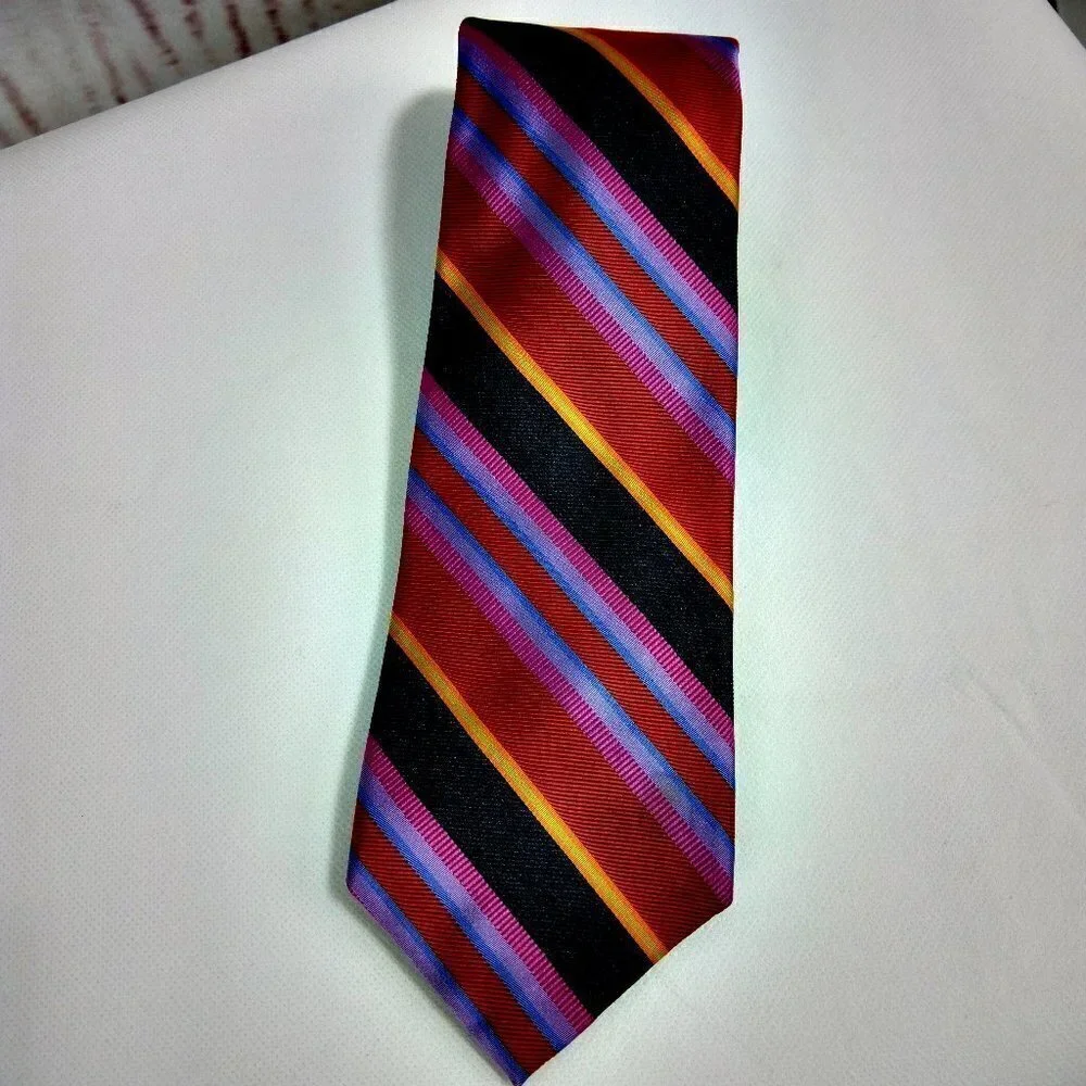 Robert Talbott Best Of Class Handsewn Multicolor Striped Silk Tie 4